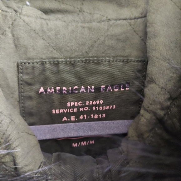 NWOT American Eagle Women's Faux Fur Utility Jacket - Picture 6 of 13
